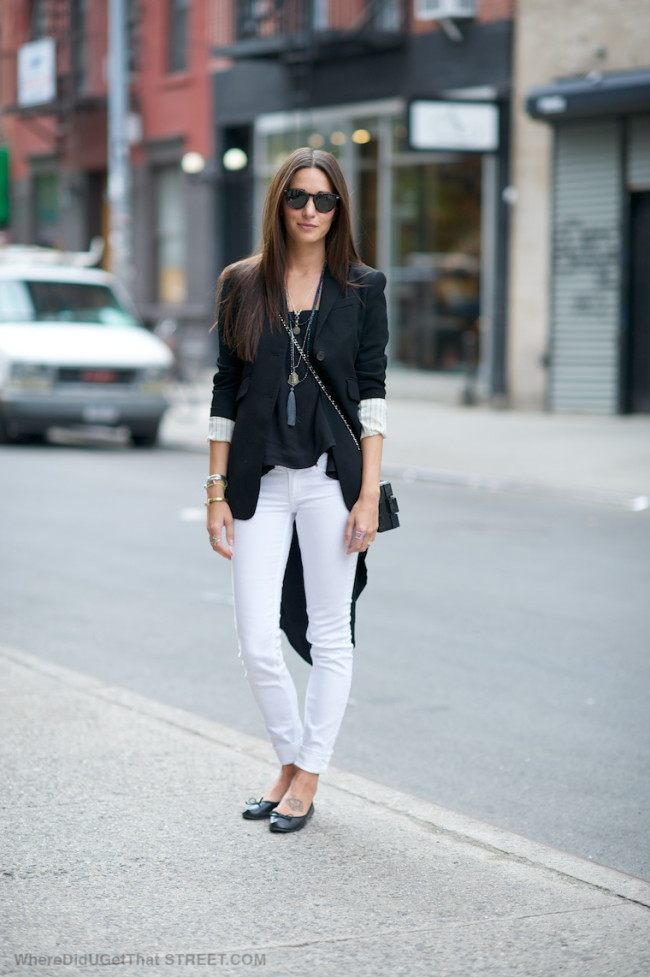 white jeans