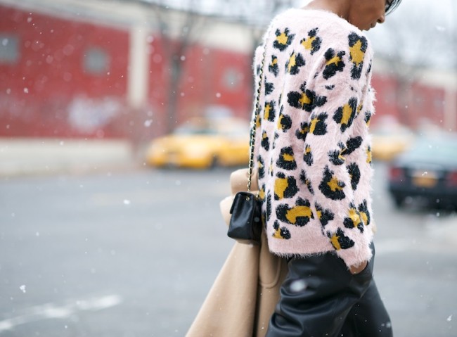 leopard print jumper