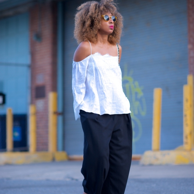 white off the shoulder tops