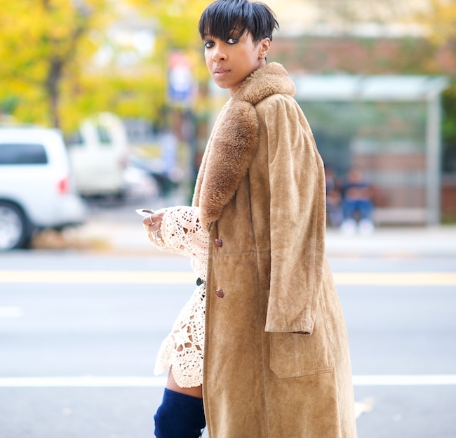 vintage suede coat