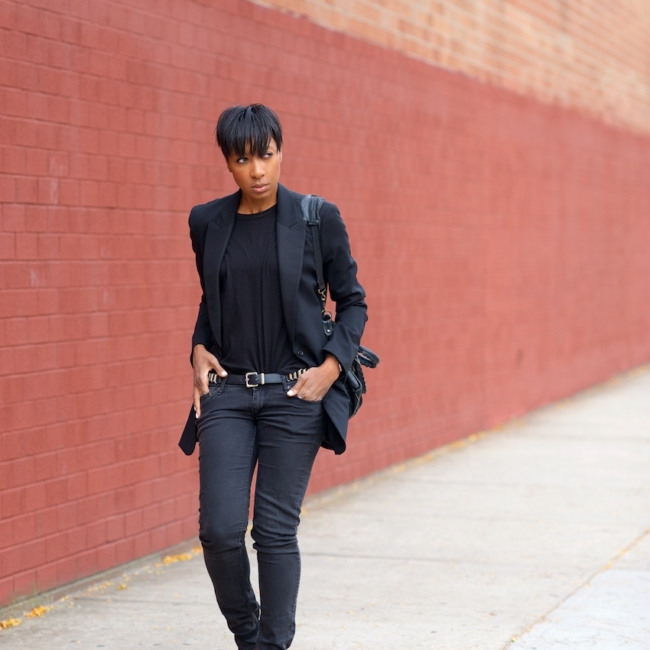black blazer