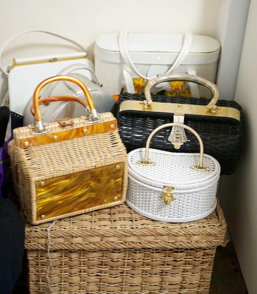 vintage straw bags