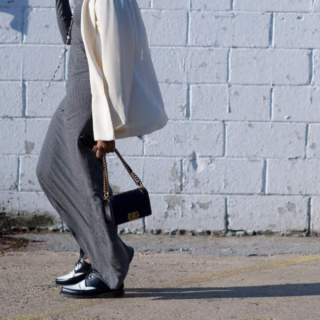 Chanel small black boy bag