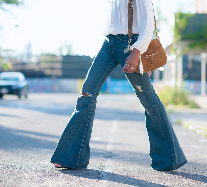 Flared jeans