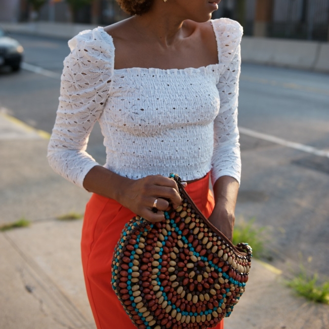 topshop puff sleeve blouse