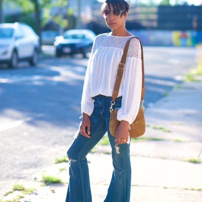 Seven flared jeans