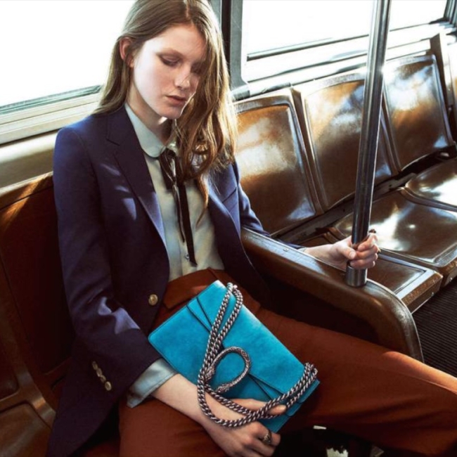 Gucci suede bag